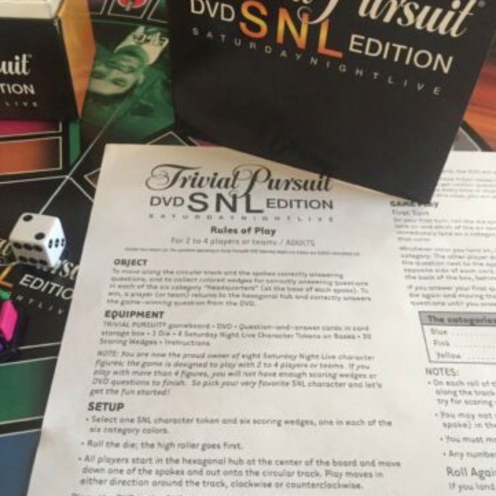 TRIVIAL PURSUIT SNL SATURDAY NIGHT LIVE DVD Game 1990s - Picture 5 of 8